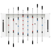 Produktbild för Foosballbord Vit 125 x 60,5 x 80 cm Konstruerat trä