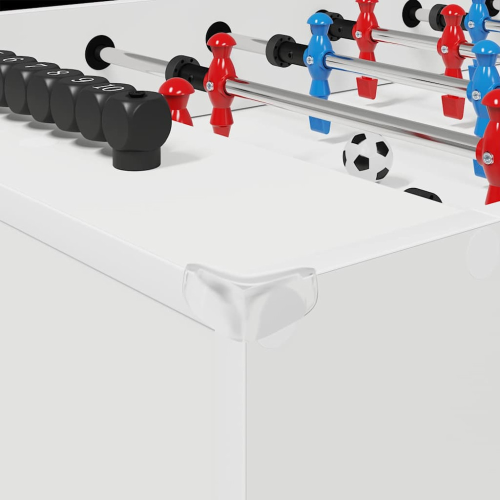 Produktbild för Foosballbord Vit 125 x 60,5 x 80 cm Konstruerat trä