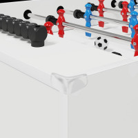 Produktbild för Foosballbord Vit 125 x 60,5 x 80 cm Konstruerat trä