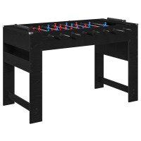 Produktbild för Foosballbord Svart Ek 125 x 60,5 x 80 cm Konstruerat trä