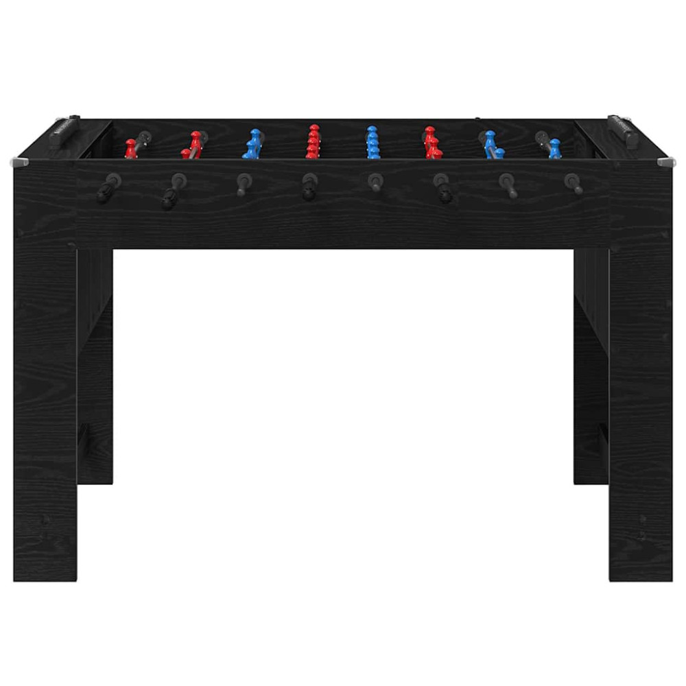 Produktbild för Foosballbord Svart Ek 125 x 60,5 x 80 cm Konstruerat trä