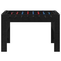 Produktbild för Foosballbord Svart Ek 125 x 60,5 x 80 cm Konstruerat trä