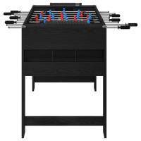 Produktbild för Foosballbord Svart Ek 125 x 60,5 x 80 cm Konstruerat trä