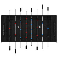 Produktbild för Foosballbord Svart Ek 125 x 60,5 x 80 cm Konstruerat trä
