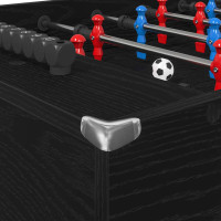 Produktbild för Foosballbord Svart Ek 125 x 60,5 x 80 cm Konstruerat trä