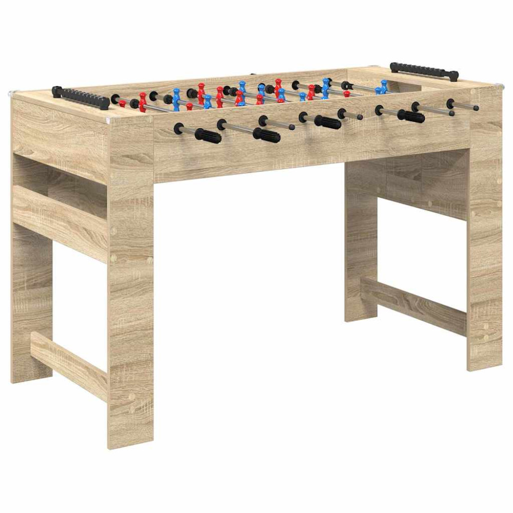 Produktbild för Foosballbord Sonoma-ek 125 x 60,5 x 80 cm Konstruerat trä