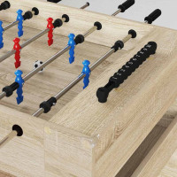 Produktbild för Foosballbord Sonoma-ek 125 x 60,5 x 80 cm Konstruerat trä