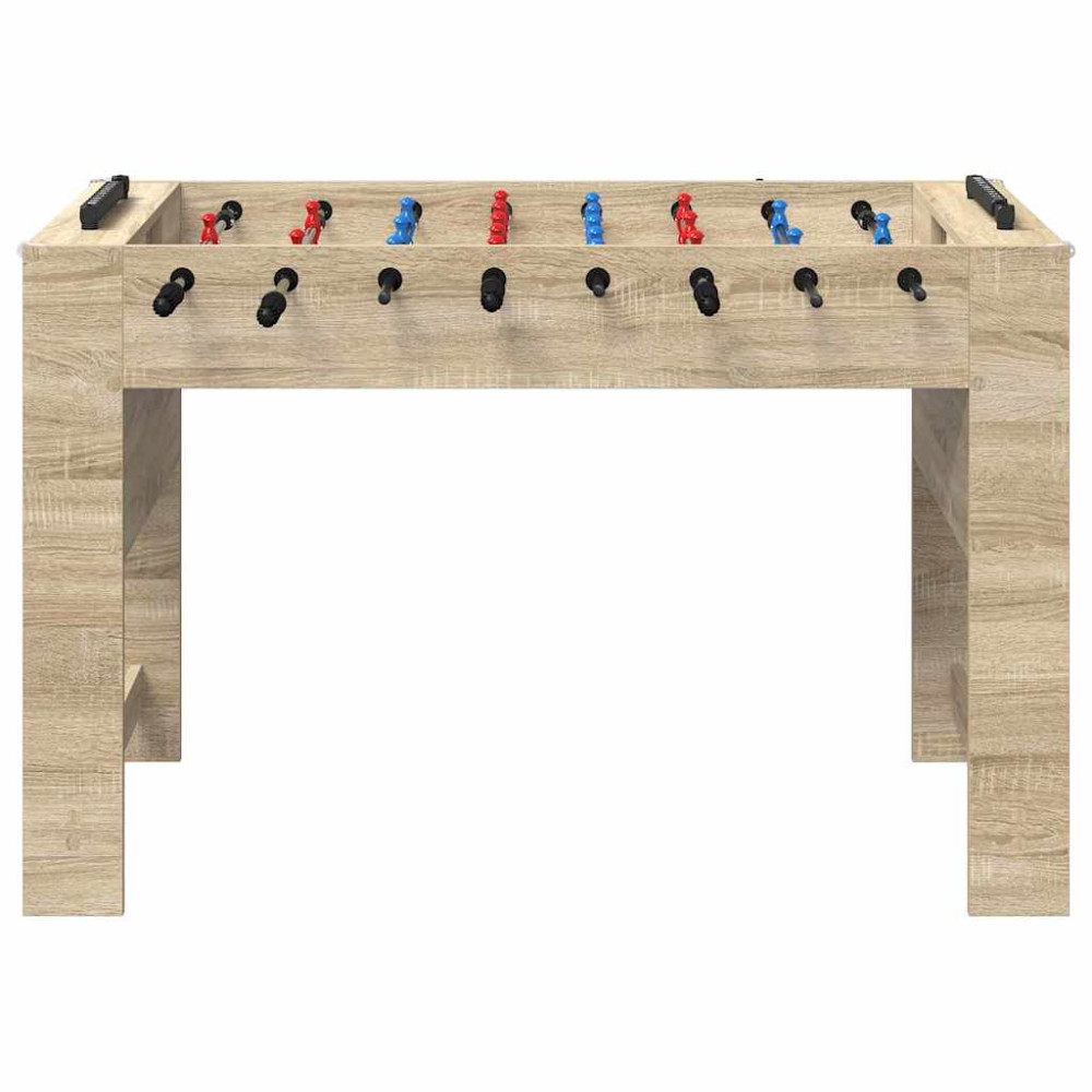Produktbild för Foosballbord Sonoma-ek 125 x 60,5 x 80 cm Konstruerat trä