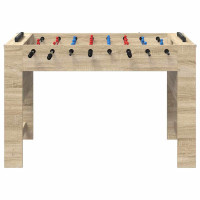 Produktbild för Foosballbord Sonoma-ek 125 x 60,5 x 80 cm Konstruerat trä