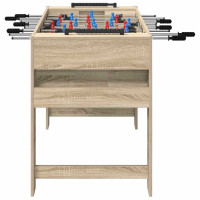 Produktbild för Foosballbord Sonoma-ek 125 x 60,5 x 80 cm Konstruerat trä