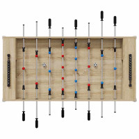 Produktbild för Foosballbord Sonoma-ek 125 x 60,5 x 80 cm Konstruerat trä