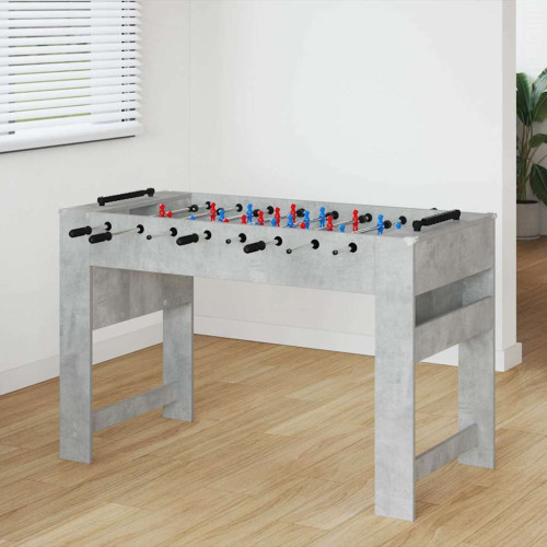 vidaXL Foosballbord BetongGrå 125 x 60,5 x 80 cm Konstruerat trä