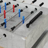 Produktbild för Foosballbord BetongGrå 125 x 60,5 x 80 cm Konstruerat trä