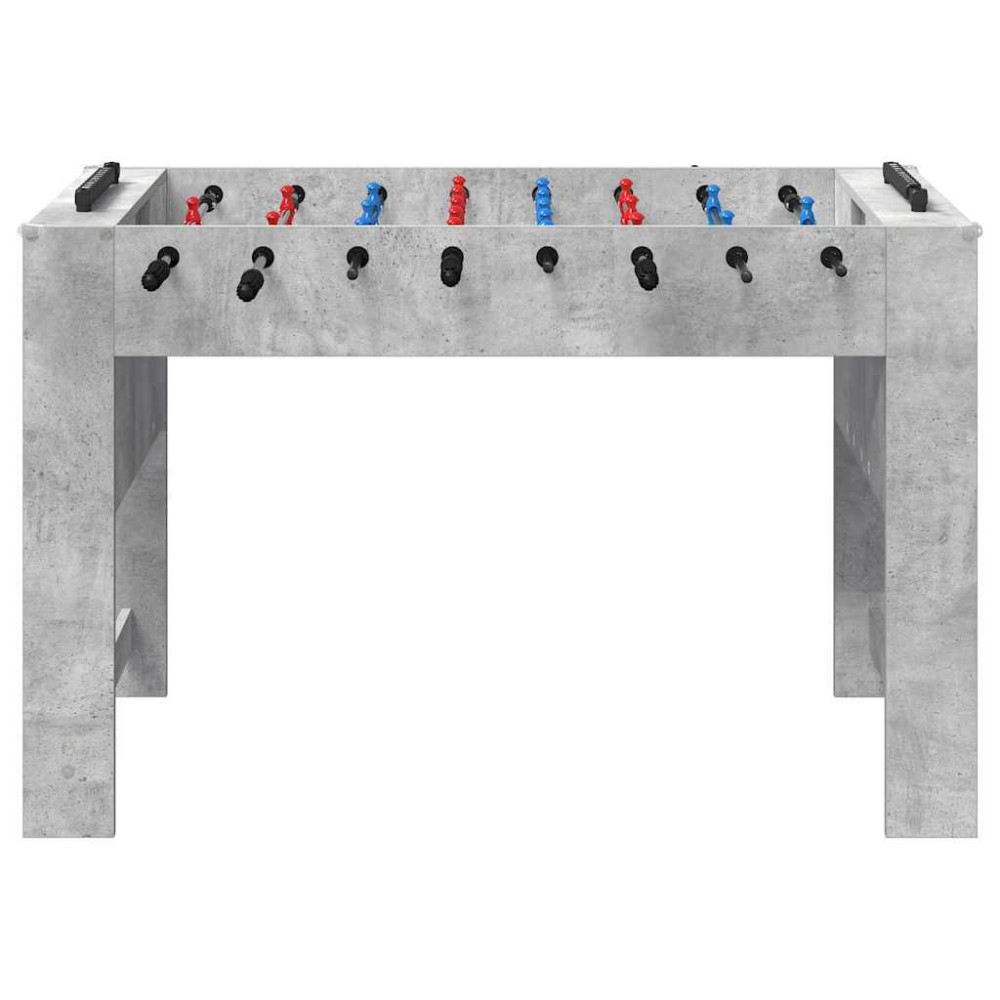 Produktbild för Foosballbord BetongGrå 125 x 60,5 x 80 cm Konstruerat trä
