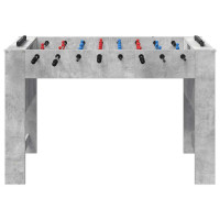 Produktbild för Foosballbord BetongGrå 125 x 60,5 x 80 cm Konstruerat trä