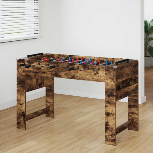vidaXL Foosballbord Rökt ek 125 x 60,5 x 80 cm Konstruerat trä