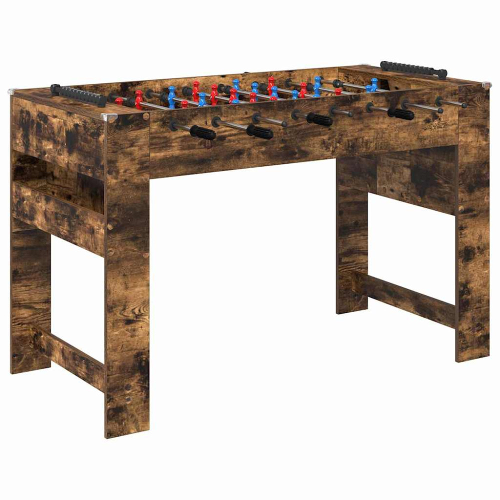 Produktbild för Foosballbord Rökt ek 125 x 60,5 x 80 cm Konstruerat trä