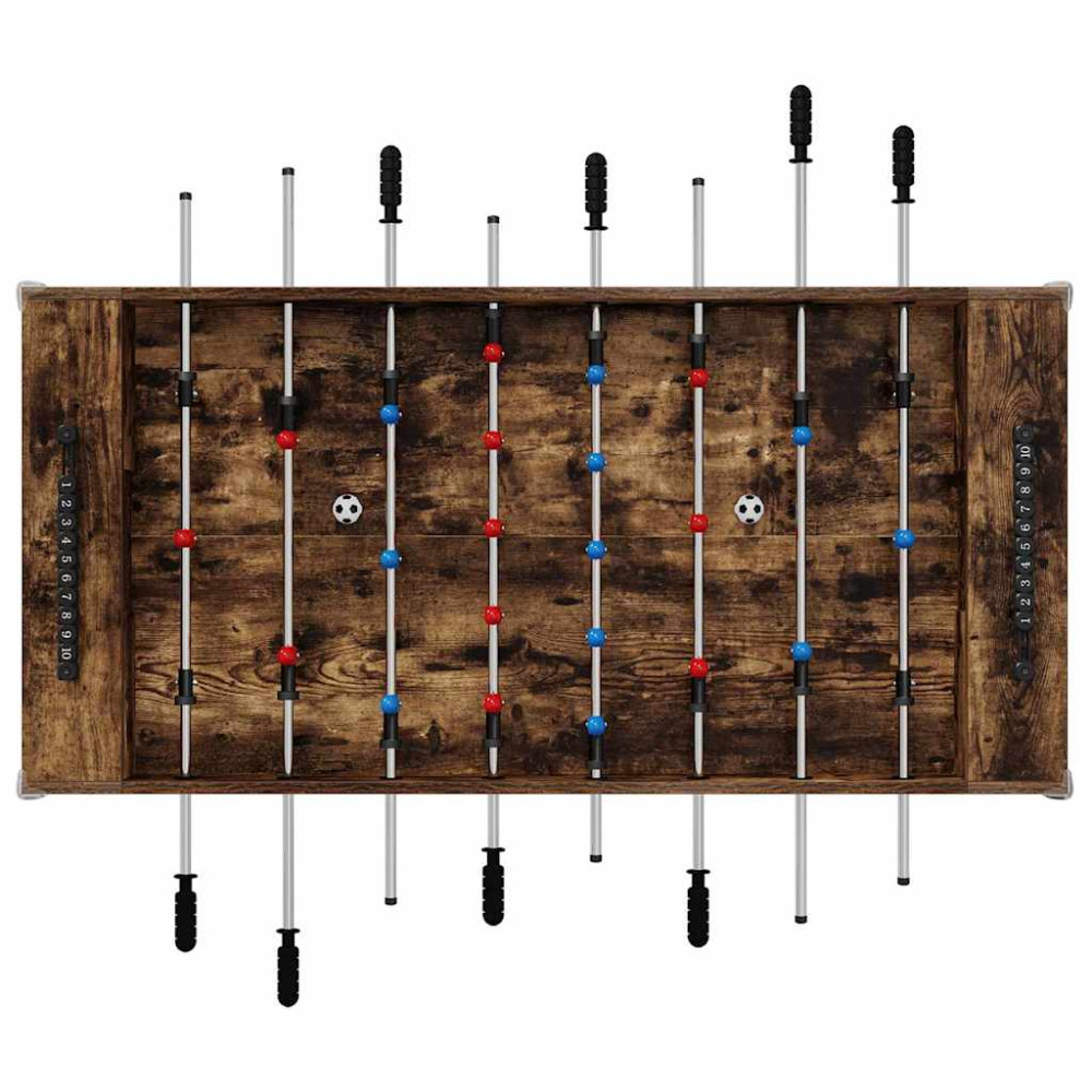 Produktbild för Foosballbord Rökt ek 125 x 60,5 x 80 cm Konstruerat trä