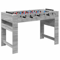 Produktbild för Foosballbord Grå Sonoma 125 x 60,5 x 80 cm Konstruerat trä