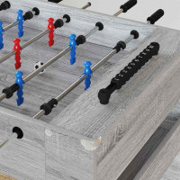 Produktbild för Foosballbord Grå Sonoma 125 x 60,5 x 80 cm Konstruerat trä
