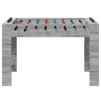 Produktbild för Foosballbord Grå Sonoma 125 x 60,5 x 80 cm Konstruerat trä