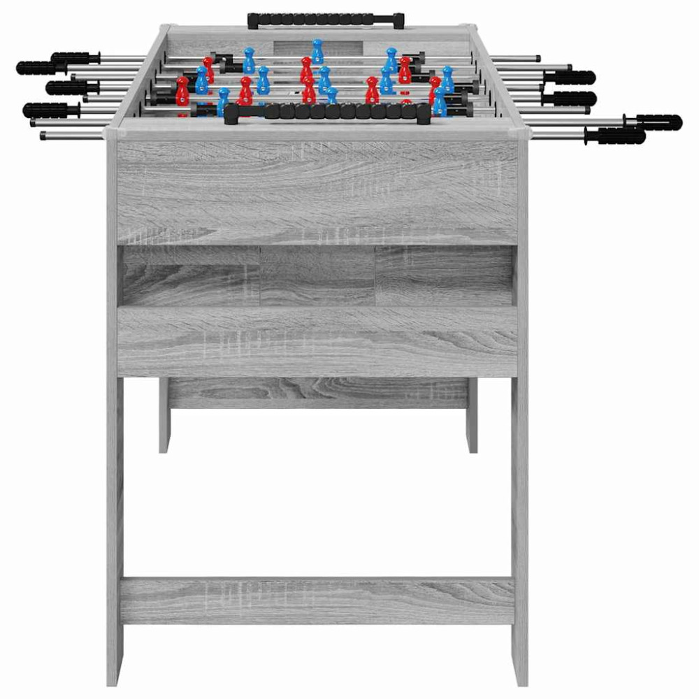Produktbild för Foosballbord Grå Sonoma 125 x 60,5 x 80 cm Konstruerat trä