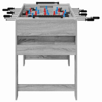 Produktbild för Foosballbord Grå Sonoma 125 x 60,5 x 80 cm Konstruerat trä