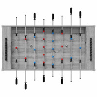 Produktbild för Foosballbord Grå Sonoma 125 x 60,5 x 80 cm Konstruerat trä