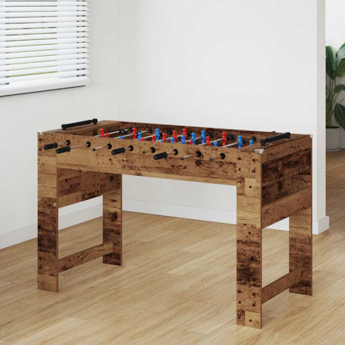 vidaXL Foosballbord Gammalt trä 125 x 60,5 x 80 cm Konstruerat trä