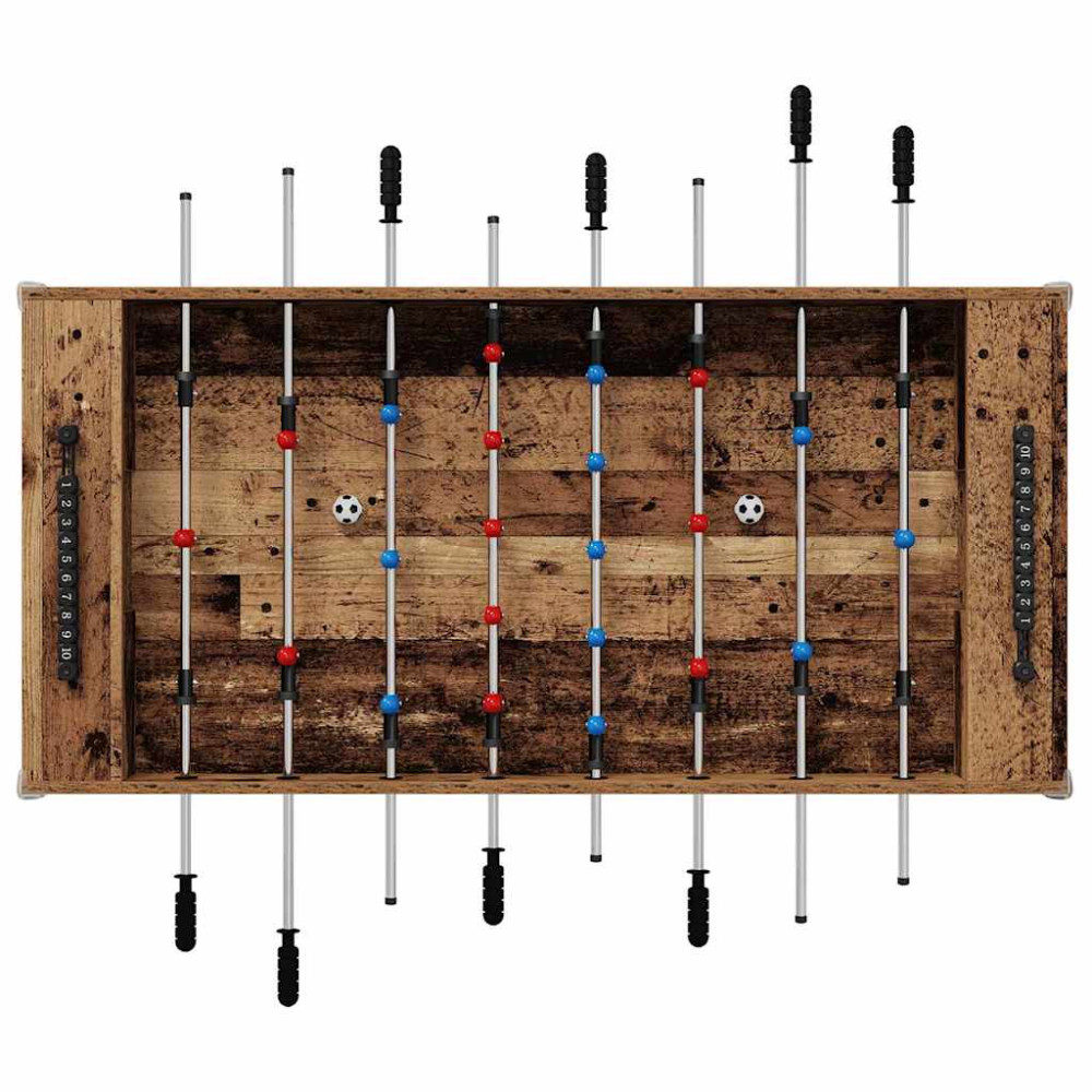 Produktbild för Foosballbord Gammalt trä 125 x 60,5 x 80 cm Konstruerat trä