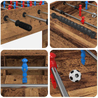 Produktbild för Foosballbord Gammalt trä 125 x 60,5 x 80 cm Konstruerat trä