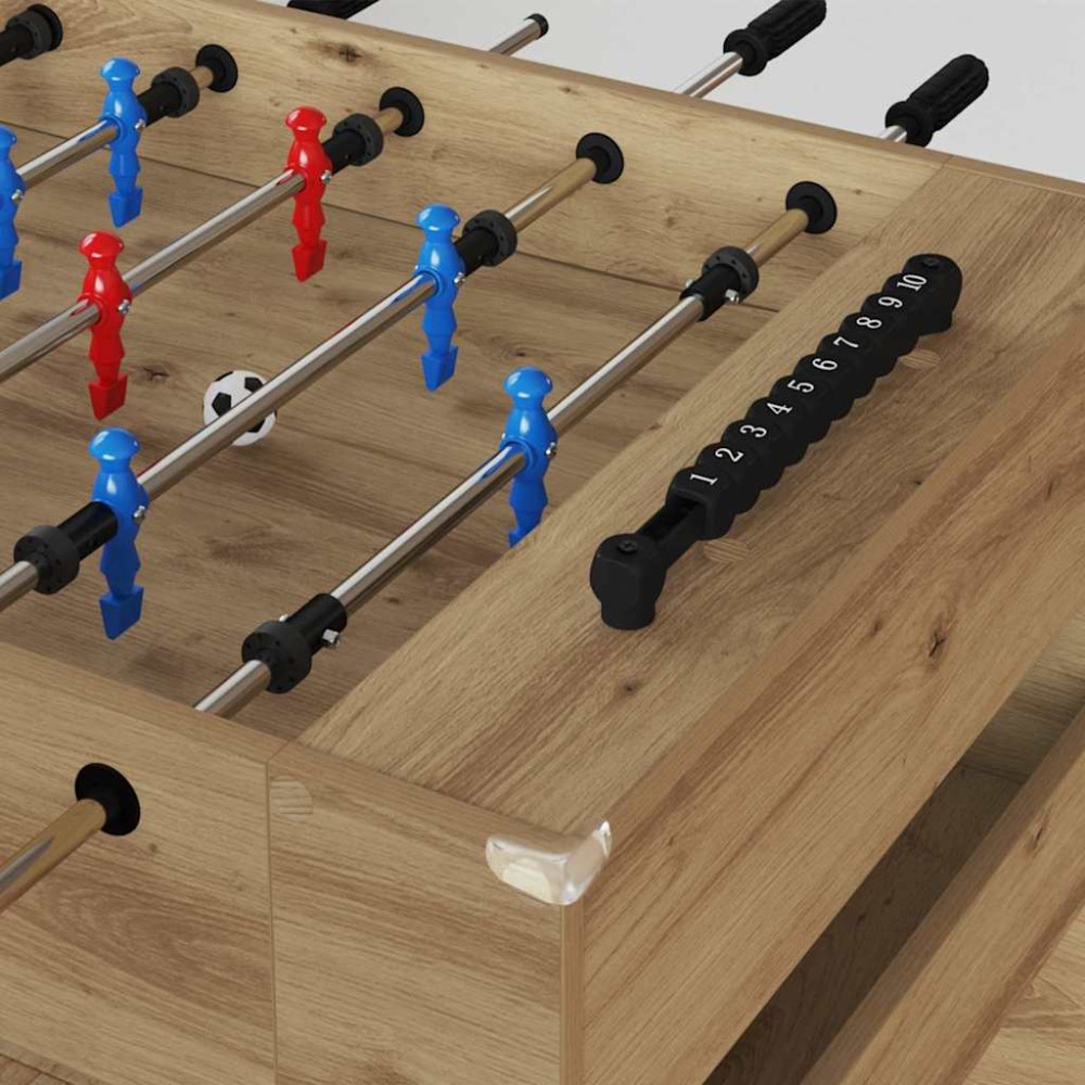 Produktbild för Foosballbord Artisan Ek 125 x 60,5 x 80 cm Konstruerat trä