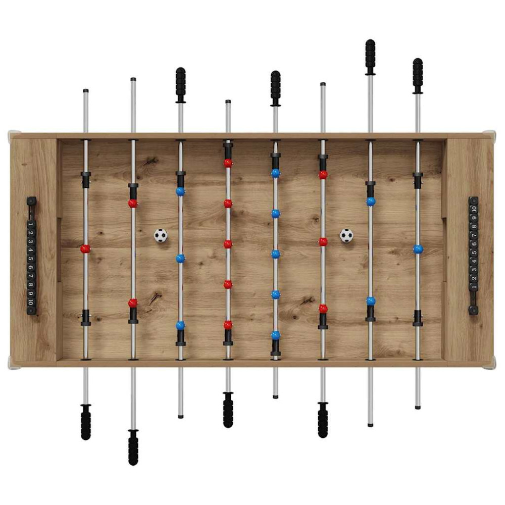 Produktbild för Foosballbord Artisan Ek 125 x 60,5 x 80 cm Konstruerat trä
