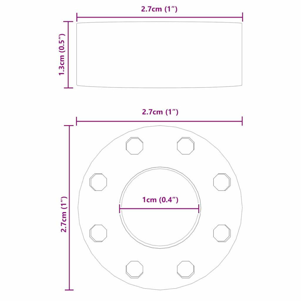 Produktbild för Foosball Bord Bumpers 16 pcs Svart 2,7 x 2,7 x 1,3 cm TPE
