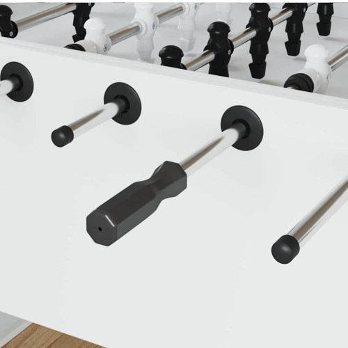 vidaXL Foosball-bordshandtag 10 pcs Svart 3,1 x 3,1 x 17,8 cm PP