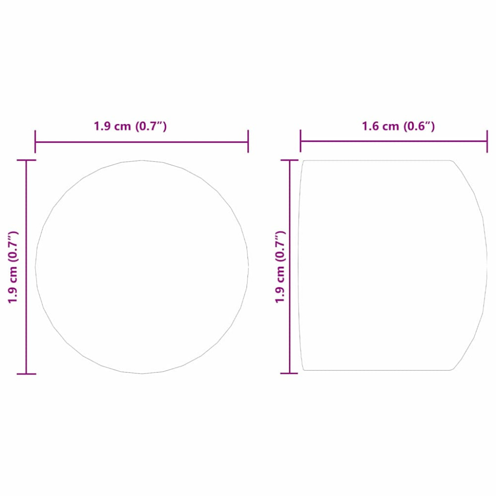 Produktbild för Foosball Table End Caps 10 pcs Svart 1,9 x 1,9 x 1,6 cm PP
