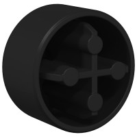 Produktbild för Foosball Table End Caps 10 pcs Svart 1,5 x 1,5 x 1 cm PP