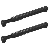 Produktbild för Fotbollsbordräknare 2 pcs Svart 30 x 2,2 x 2,9 cm HIPS