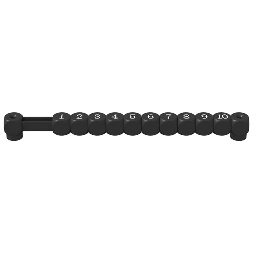 Produktbild för Fotbollsbordräknare 2 pcs Svart 30 x 2,2 x 2,9 cm HIPS