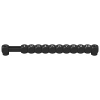 Produktbild för Fotbollsbordräknare 2 pcs Svart 30 x 2,2 x 2,9 cm HIPS