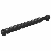 Produktbild för Fotbollsbordräknare 2 pcs Svart 30 x 2,2 x 2,9 cm HIPS