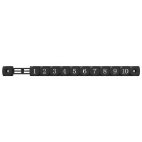Produktbild för Fotbollsbordräknare 2 pcs Svart 30 x 2,2 x 2,9 cm HIPS