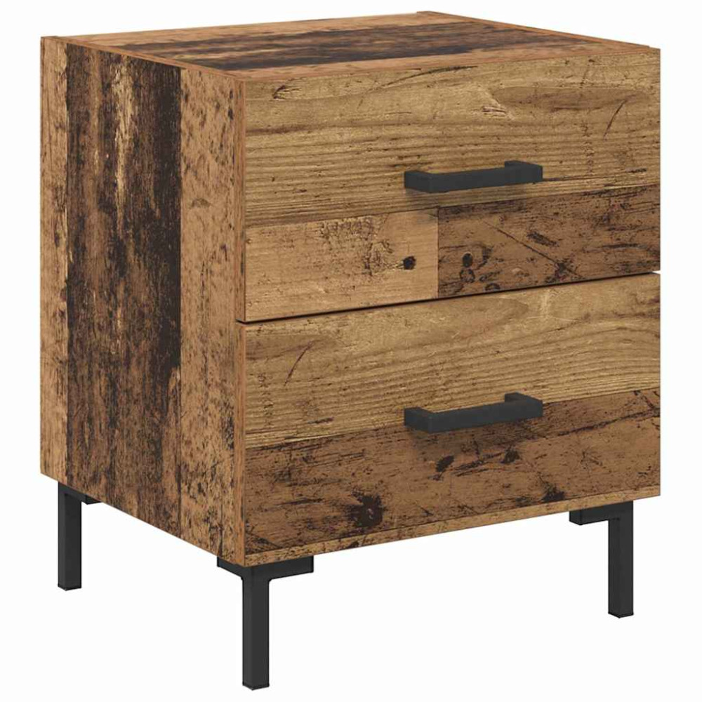 Produktbild för Nattduksbord Gammalt trä 40 x 35 x 47,5 cm Konstruerat trä