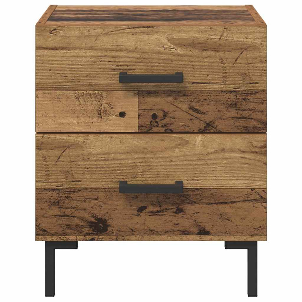 Produktbild för Nattduksbord Gammalt trä 40 x 35 x 47,5 cm Konstruerat trä