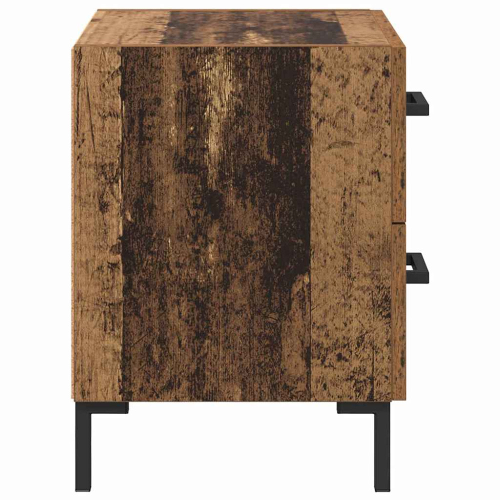 Produktbild för Nattduksbord Gammalt trä 40 x 35 x 47,5 cm Konstruerat trä