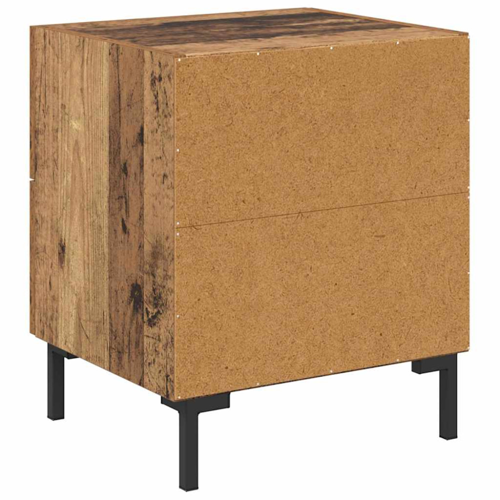 Produktbild för Nattduksbord Gammalt trä 40 x 35 x 47,5 cm Konstruerat trä