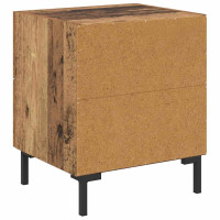 Produktbild för Nattduksbord Gammalt trä 40 x 35 x 47,5 cm Konstruerat trä