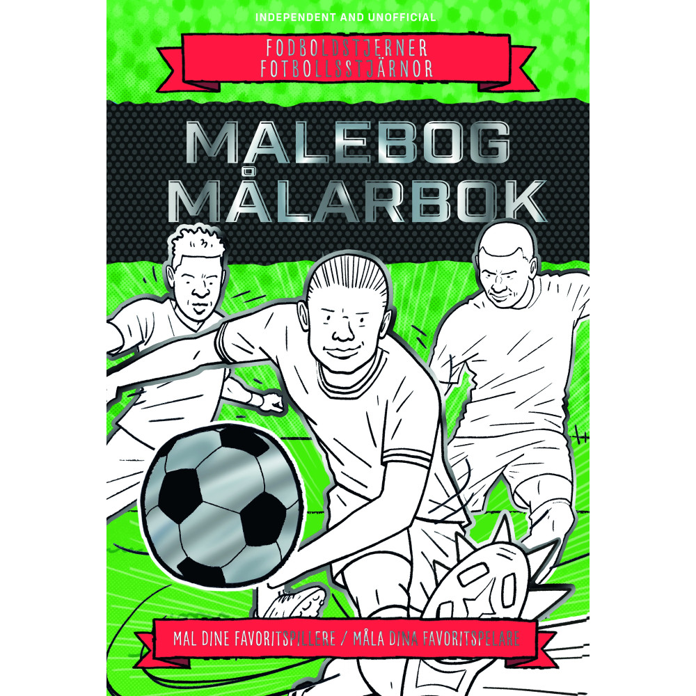 Produktbild för Football Superstars Deluxe målarbok (häftad)