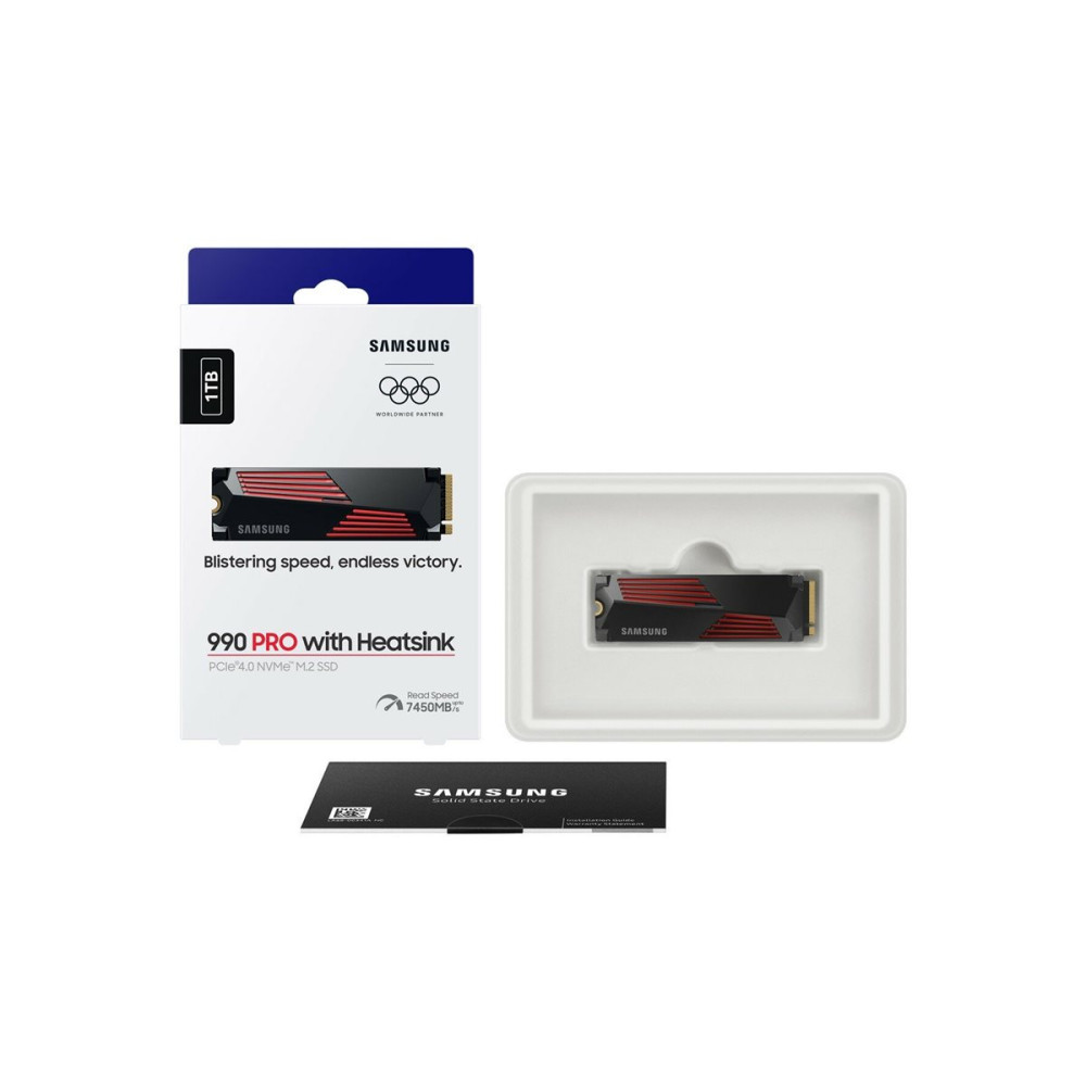 Produktbild för Samsung 990 PRO MZ-V9P1T0GW - SSD - 1 TB - PCIe 4.0 x4 (NVMe)