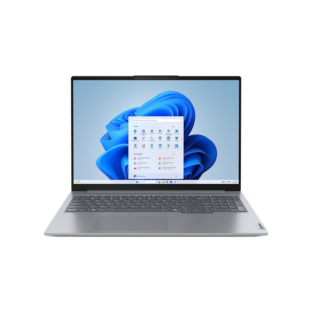 Produktbild för Lenovo ThinkBook 16 G7 ARP - 16" - AMD Ryzen 5 - 7535HS - 8 GB RAM - 256 GB SSD - tysk